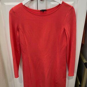 NWOT Theory Coral/Orange Dress